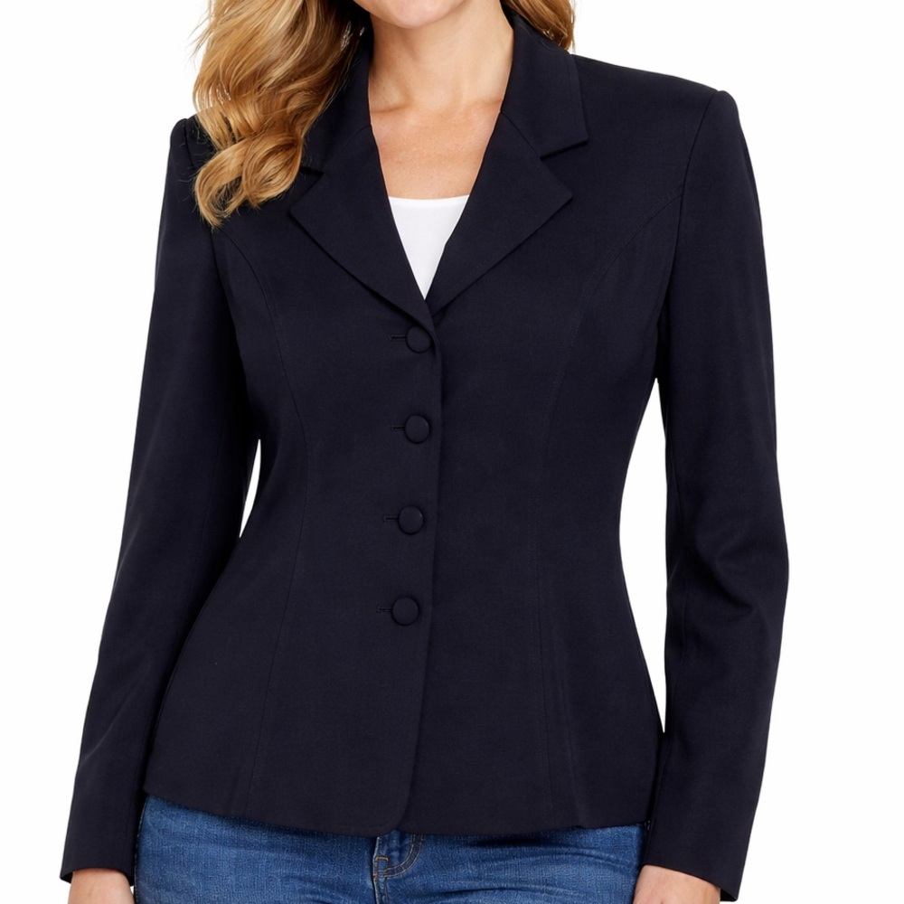 Talbots Pure Silk Button Blazer Jacket